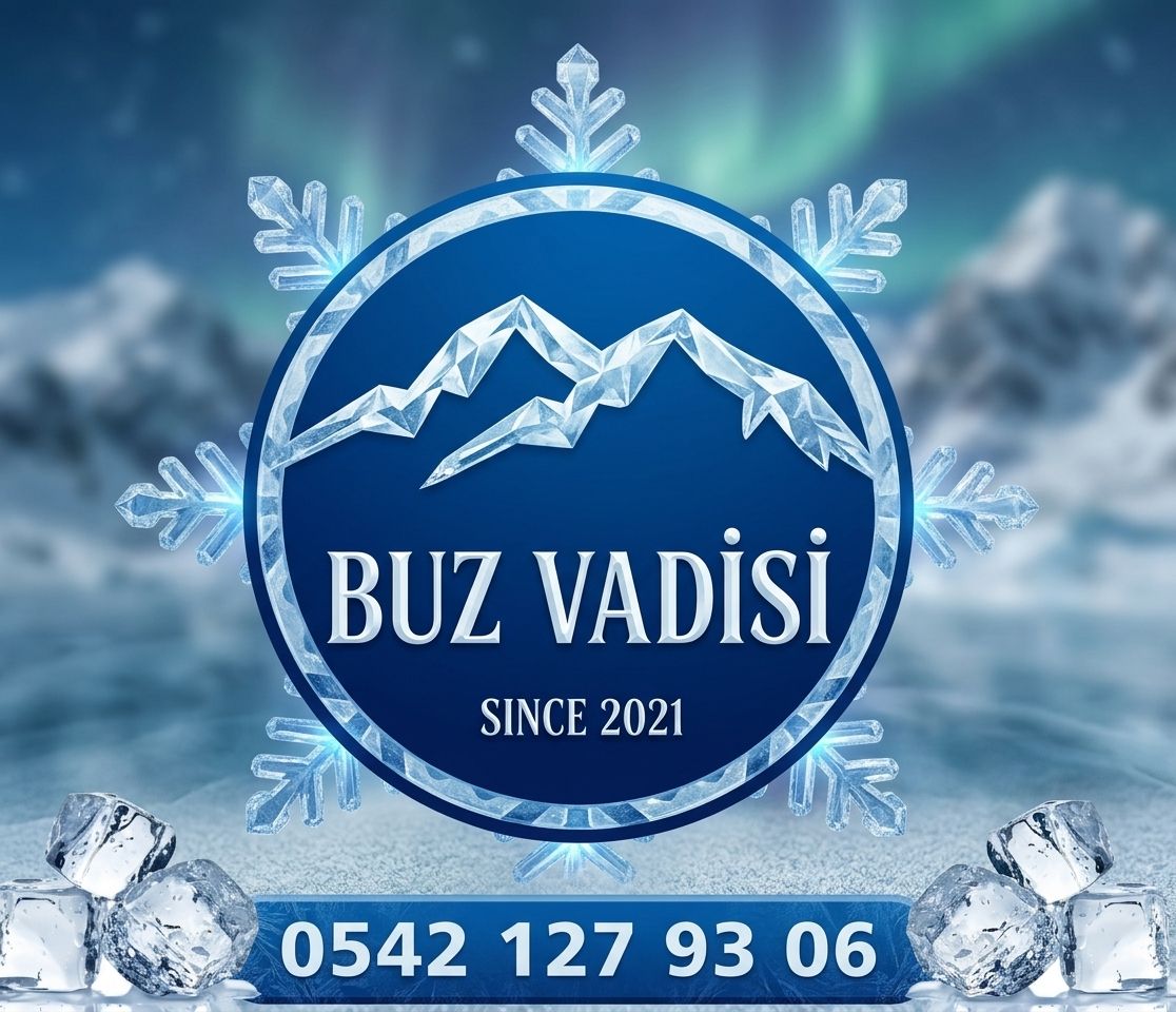 Buz Vadisi logosu — kar tanesi içinde dağ amblemi, since 2021
